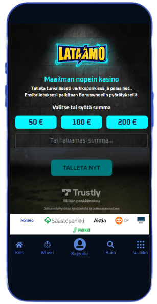 Lataamo Casino talletus