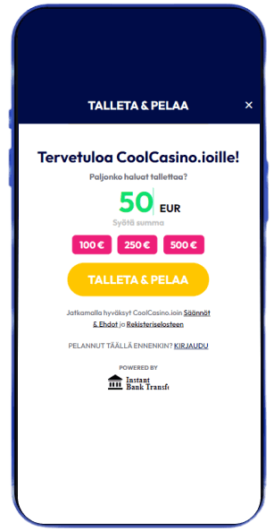 Cool Casino talletus