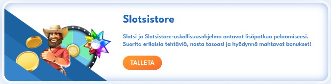 Slotsistore-uskollisuusohjelma Slotsi Casinolla