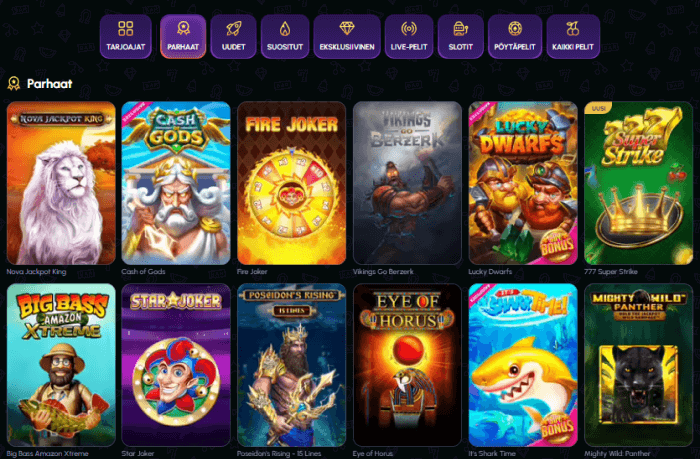 Nova Jackpot pelit