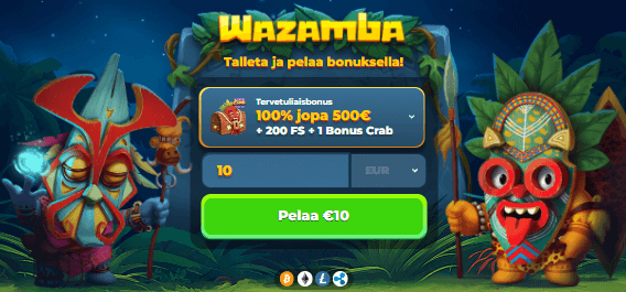 Wazamba Casino talletus