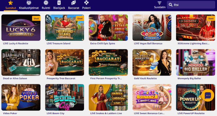 Netti Casino live pelit