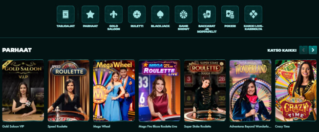 Playio Casino live pelit