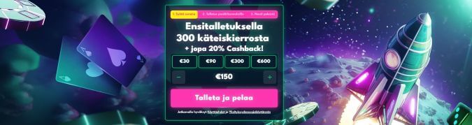 Raketti Kasino bonus