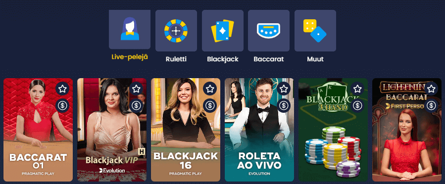 BetCoco Casino live pelit