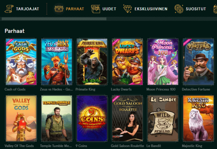 Casinia Casino pelit