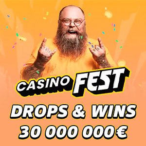CasinoFest – Drops & Wins 30 miljoonan euron palkintopotilla