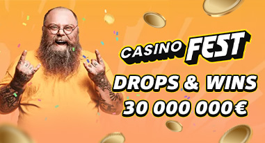 CasinoFest – Drops & Wins 30 miljoonan euron palkintopotilla