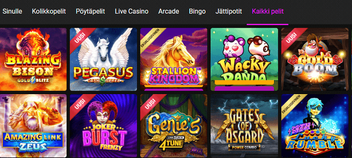 Jackpot City Casino pelit
