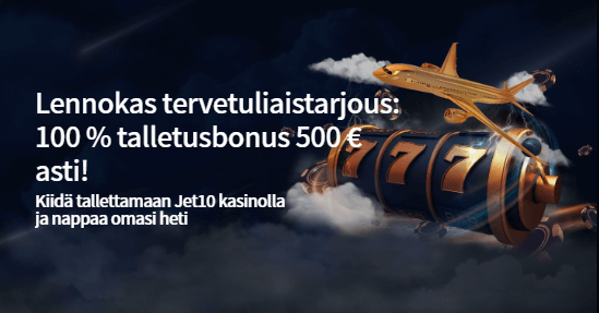 Jet10 Casino bonus