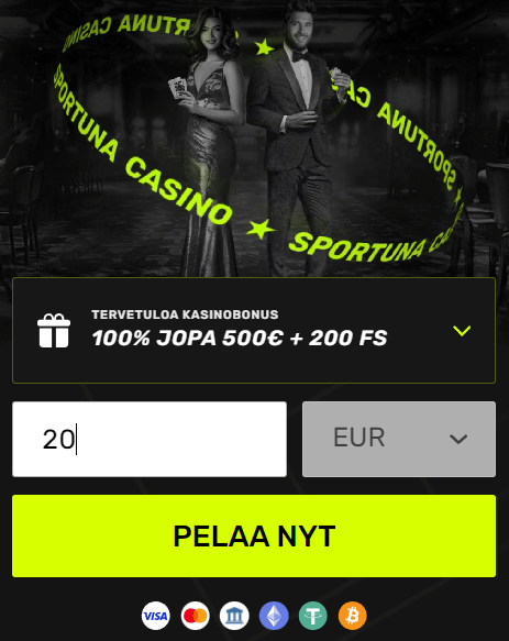 Sportuna Casino bonus