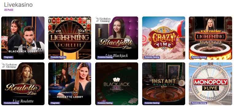 Ursa Casino live pelit