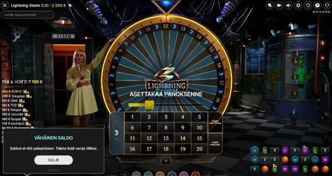 Lightning Storm Live on Evolution Gamingin suurin peli koskaan