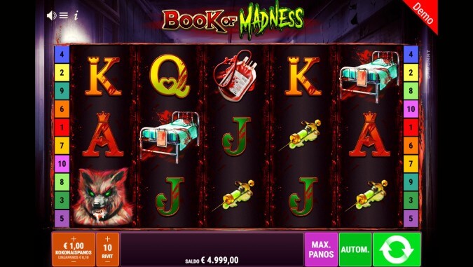 Book of Madness (Gamomat)