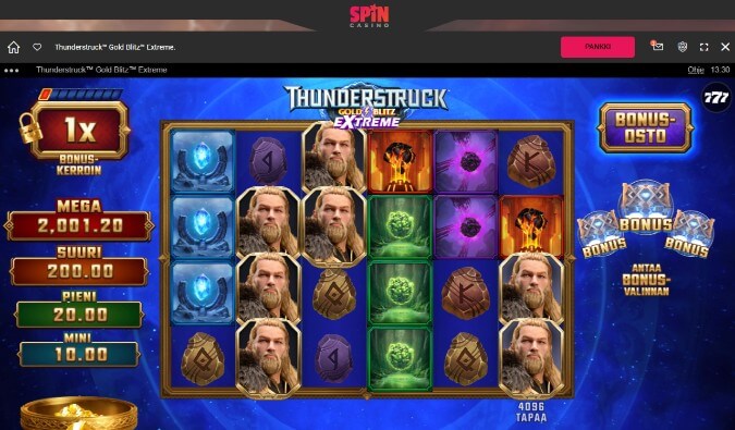 Spin Casino pelit