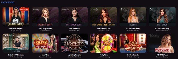 Trivelabet Live Casino