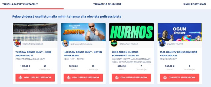 Casinobud kimppa