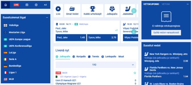 Casinobud vedonlyönti