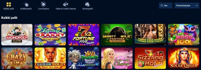 Jupi Casino pelit