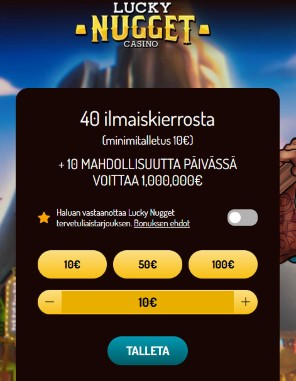 Lucky Nugget Casino talletus