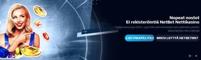 NetBet bonuskoodi