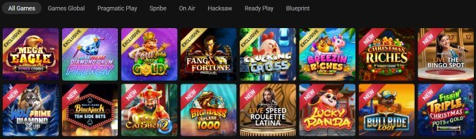 Royal Vegas Casinon pelivalikoima sisältää 1750 peliä. Royal Vegas Casino pelit