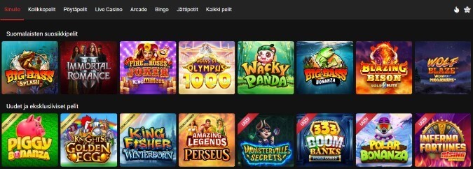Ruby Fortune Casino pelit