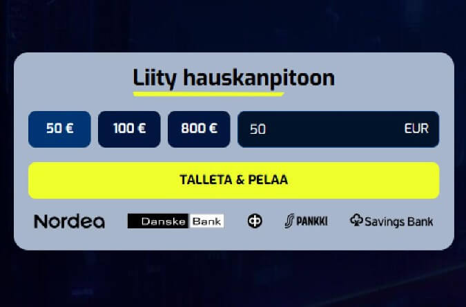 Scibet Casino talletus