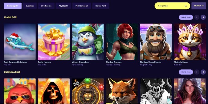 Shokki Casino pelit