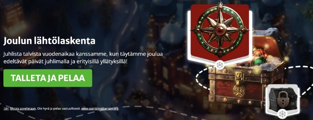 Lumo Casinon joulun lähtölaskenta