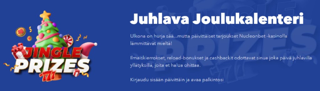NucleonBet Casinon joulukalenteri