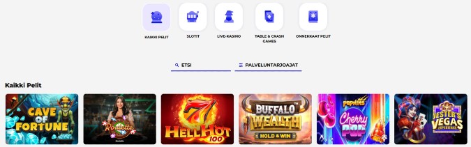 TaikaSpins Casino pelit