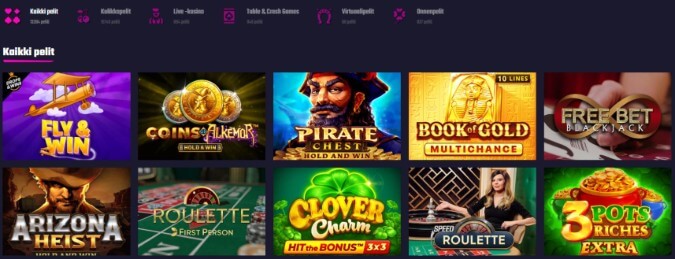 Frenzino Casino pelit