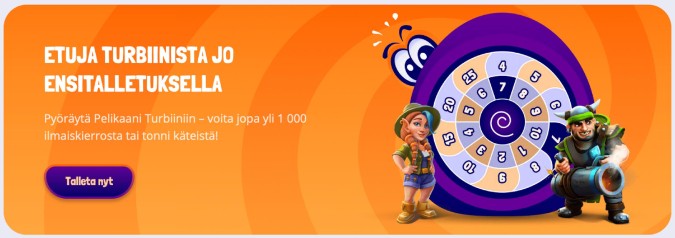 Pelikaani Kasinon tervetuliaisbonus Pelikaani Kasinon tervetuliaisbonus