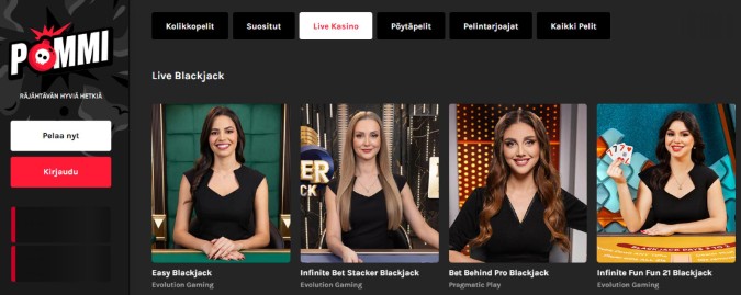 Pommi Live Casino