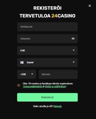 24Casino talletus