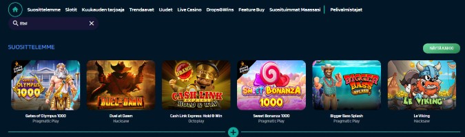 DynaBet Casino pelit