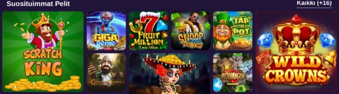Playoro Casino pelit
