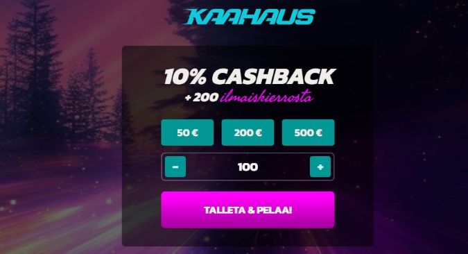 Kaahaus Kasino talletus