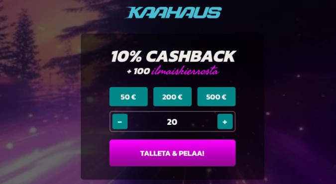 Kaahaus Kasino talletus