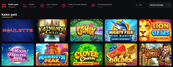 LuckyTrunk Casino pelit