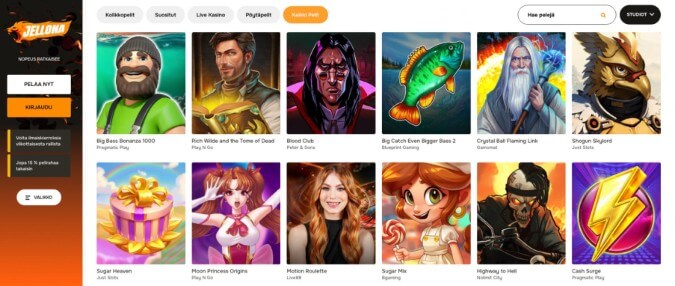 Jellona Casino pelit