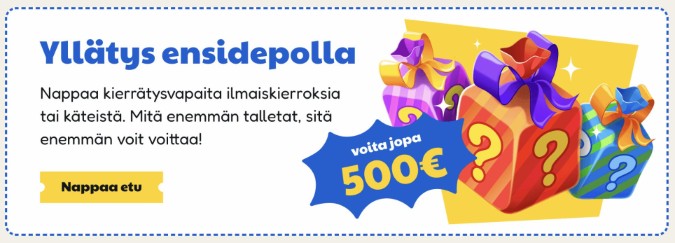 Pelikioski Casinon tervetuliaisetu Pelikioski Casinon tervetuliaisetu