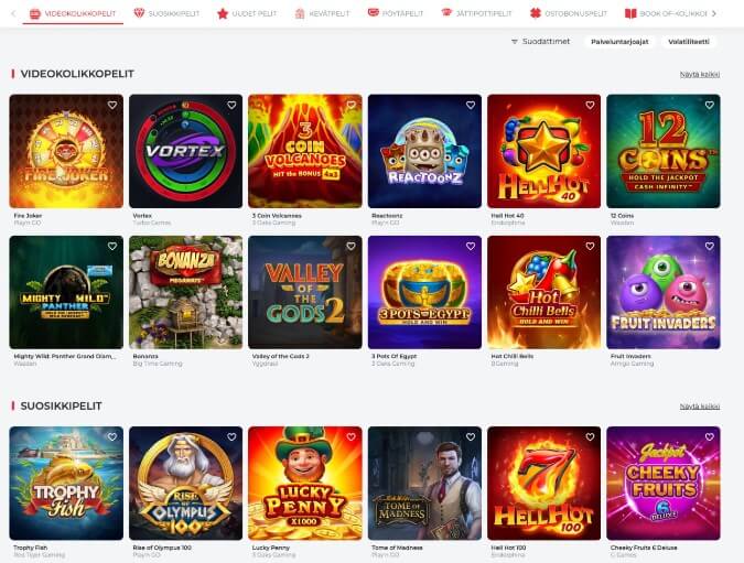 RealSpin Casino pelit