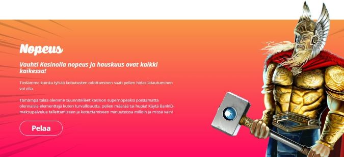 Vauhti Kasinon käytettävyys