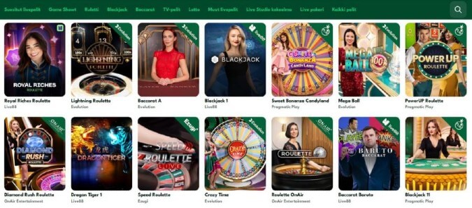 Big Lucky live casino