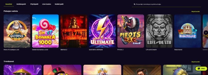 Lonkero Casino pelit