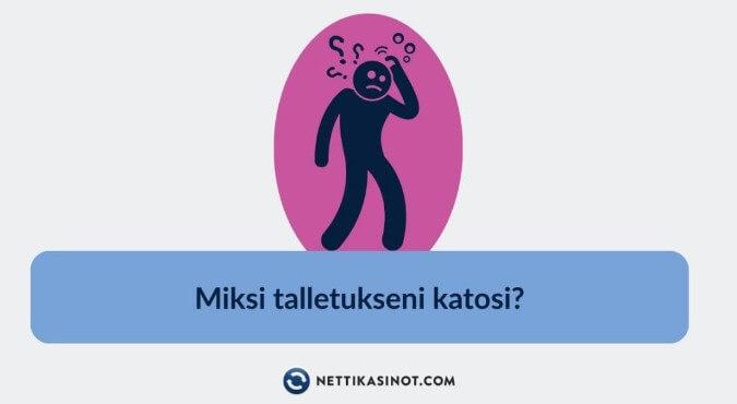 Miksi talletukseni ei näy kasinolla