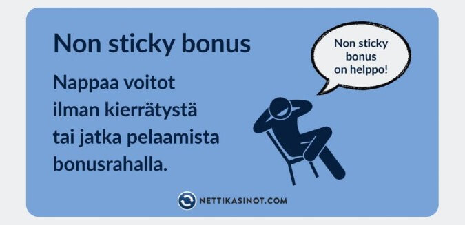Suosi non sticky -bonuksia