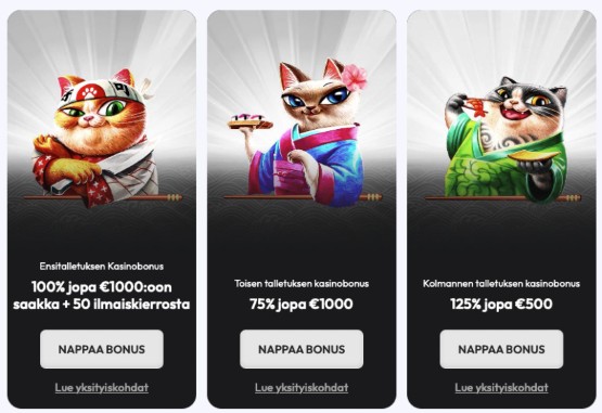 Sushi Casino bonus